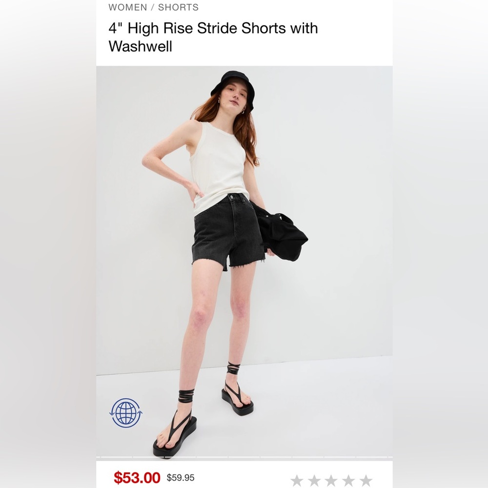 NWT GAP jean Short 10 / 30 Regular